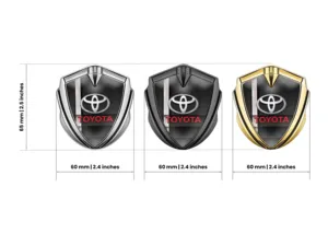 Toyota Custom Fender Badge Tuning Style Shiny Emblem